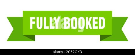 fully booked ribbon. fully booked isolated band sign. fully booked banner Stock Vector