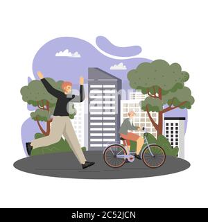 Parent child relationship, vector flat style design illustration Stock Vector