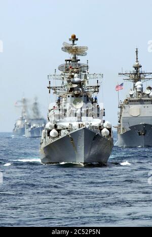 INS Rana participates in a PASSEX with the US Navy, 2008. Stock Photo