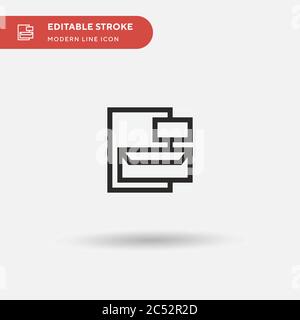 Visual Simple vector icon. Illustration symbol design template for web mobile UI element. Perfect color modern pictogram on editable stroke. Visual icons for your business project Stock Vector
