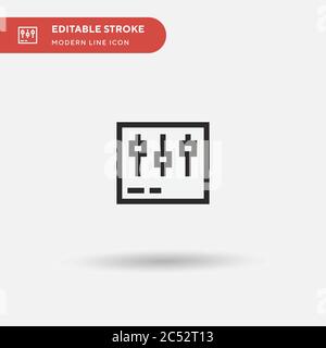 Post Production Simple vector icon. Illustration symbol design template for web mobile UI element. Perfect color modern pictogram on editable stroke. Post Production icons for your business project Stock Vector