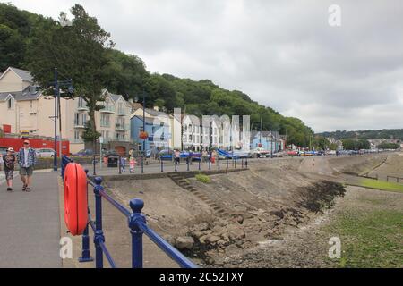 Mumbles Pier in Swansea Bay, Wales. Stock Photo