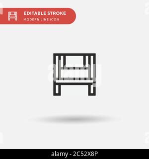 Finish Line Simple vector icon. Illustration symbol design template for web mobile UI element. Perfect color modern pictogram on editable stroke. Finish Line icons for your business project Stock Vector