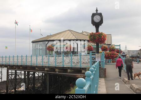 Mumbles Pier in Swansea Bay, Wales. Stock Photo