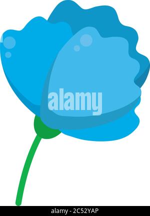 tropical flower icon over blue background vector illustration Stock ...