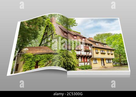 The Studentenburse (bursa pauperum) is located at Kreuzsand 9, in the old town of Erfurt, capital of Thuringia, Germany, Europe Stock Photo