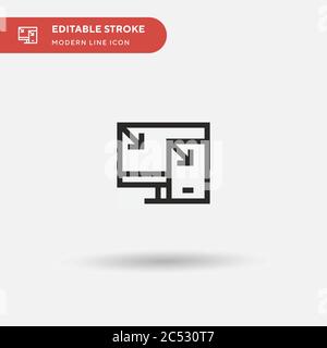 Responsive Simple vector icon. Illustration symbol design template for web mobile UI element. Perfect color modern pictogram on editable stroke. Responsive icons for your business project Stock Vector