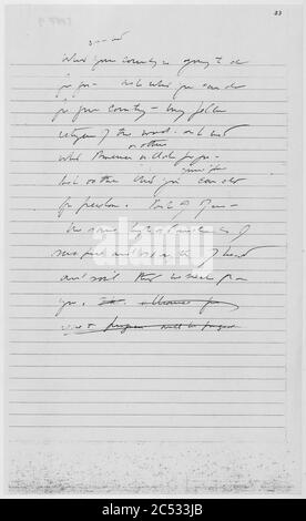Inaugural Address, Kennedy Draft, 01-17-1961 (Page 9 of 9) (5286029444). Stock Photo