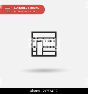 Kaaba Simple vector icon. Illustration symbol design template for web mobile UI element. Perfect color modern pictogram on editable stroke. Kaaba icons for your business project Stock Vector