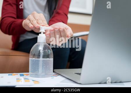 Work from home, new normal. Stock Photo