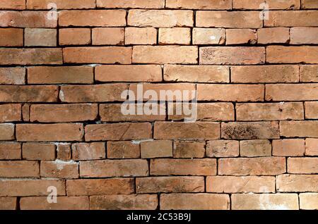 Ancient burmese stone wall. Inwa (Ava) Stock Photo