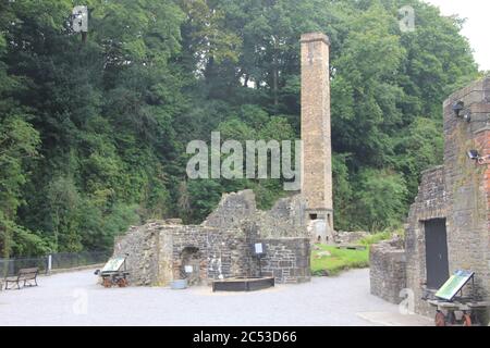 Aberdulais Tinworks in Wales Stock Photo