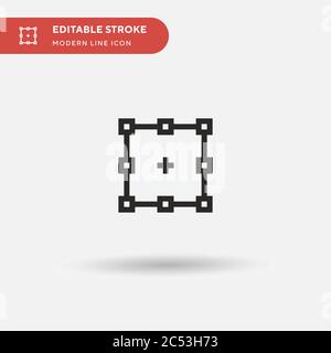 Selection Simple vector icon. Illustration symbol design template for web mobile UI element. Perfect color modern pictogram on editable stroke. Selection icons for your business project Stock Vector