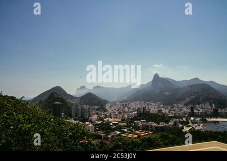 Rio de Janeiro City Aerial View Stock Photo