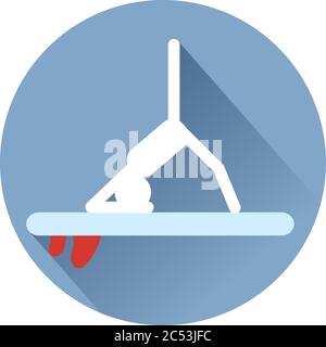 sup Surf yoga Icons Stock Vector