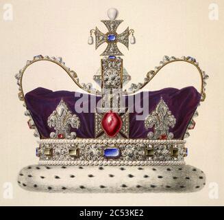 Imperial State Crown of George I. Stock Photo