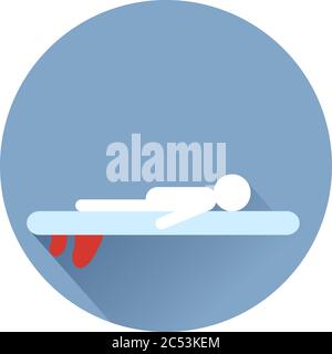 sup Surf yoga Icons Stock Vector