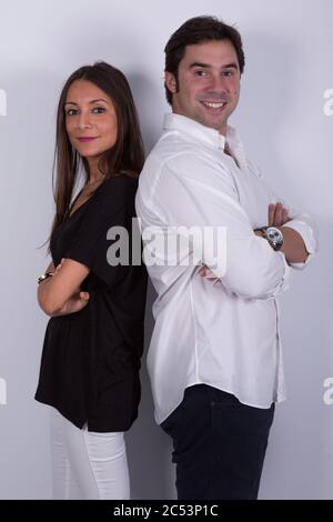 Architects photo session in their office Stock Photo