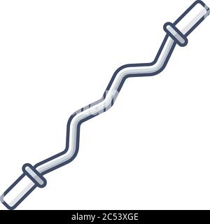 EZ bar RGB color icon Stock Vector