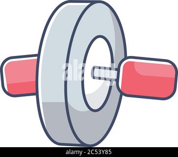 Ab roll RGB color icon Stock Vector