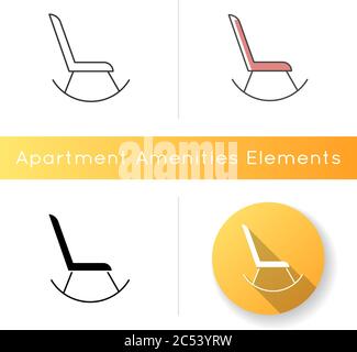 Rocking chair icon Stock Vector