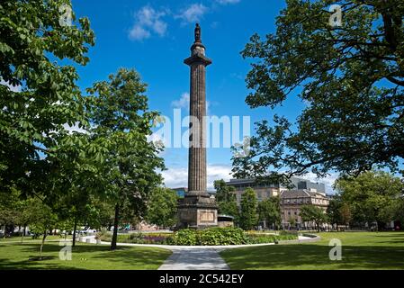The controversial  Melville Monument, commemorating Henry Dundas, the first Viscount Melville in St Andrew Square, Edinburgh, Scotland, UK.