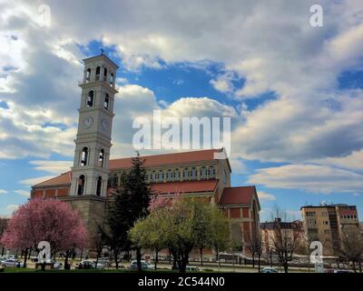 Catholic church in Pristina Stock Photo