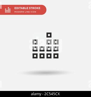 Equalizer Simple vector icon. Illustration symbol design template for web mobile UI element. Perfect color modern pictogram on editable stroke. Equalizer icons for your business project Stock Vector