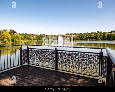 Bad Salzunger Burgsee in Thuringia Germany Stock Photo