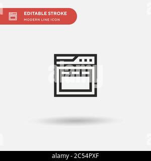 Web Design Simple vector icon. Illustration symbol design template for web mobile UI element. Perfect color modern pictogram on editable stroke. Web Design icons for your business project Stock Vector