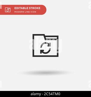 Backup Simple vector icon. Illustration symbol design template for web mobile UI element. Perfect color modern pictogram on editable stroke. Backup icons for your business project Stock Vector