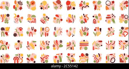bundle of contemporary arts works set icons vector illustration design Stock Vector