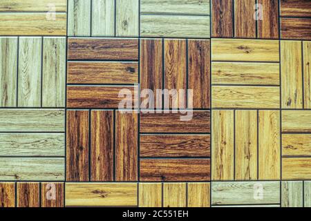 Ceramic Floor Tiles, Wood Pattern, Wood Background, Floor Texture Stock Photo