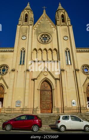 Church of Our Lady of Mount Carmel in Sliema, Malta Stock Photo