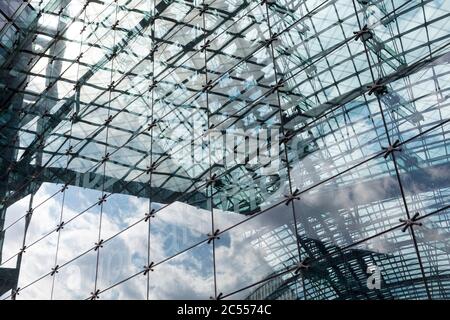 Hauptbahnhof, facade, architecture, Berlin, Germany Stock Photo