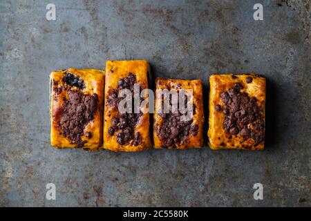 Chocolate Rugelach Pastries Stock Photo