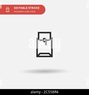 Dossier Simple vector icon. Illustration symbol design template for web mobile UI element. Perfect color modern pictogram on editable stroke. Dossier icons for your business project Stock Vector