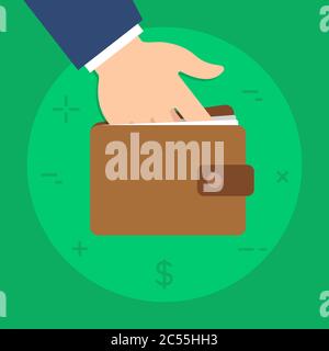 Vector Business or Finance Category Flat Minimal Style Colorful Icon Stock Vector