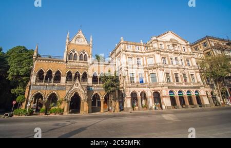 Mumbai, India - December 17, 2018: David Sasson Library, Old British colonial buildings in Mumbai. Stock Photo