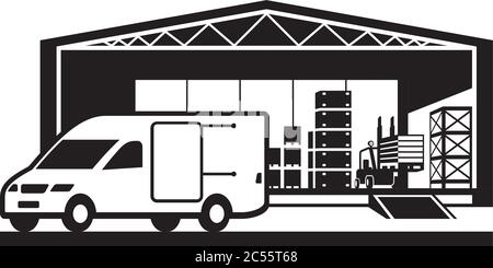 Car paint service – vector illustration Stock Vector
