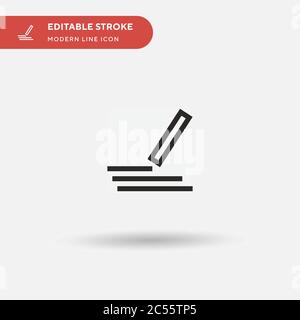 Cocaine Simple vector icon. Illustration symbol design template for web mobile UI element. Perfect color modern pictogram on editable stroke. Cocaine icons for your business project Stock Vector