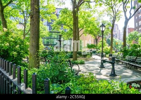 Jackson Square Park, West Village, New York City, New York, USA Stock Photo