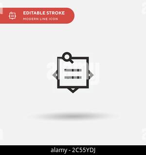 Stickers Simple vector icon. Illustration symbol design template for web mobile UI element. Perfect color modern pictogram on editable stroke. Stickers icons for your business project Stock Vector