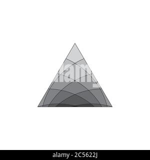 triangle gradient shine logo vector Stock Vector