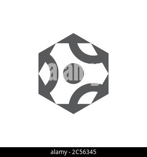 polygonal arrow geometric logo vector Stock Vector Image & Art - Alamy