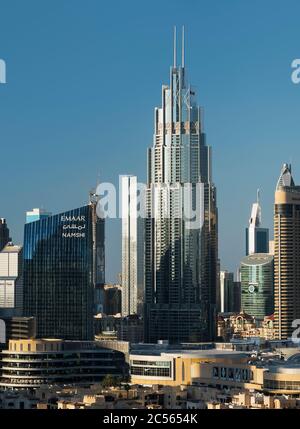 Address Boulevard Hotel, Downtown, Dubai, United Arab Emirates Stock Photo