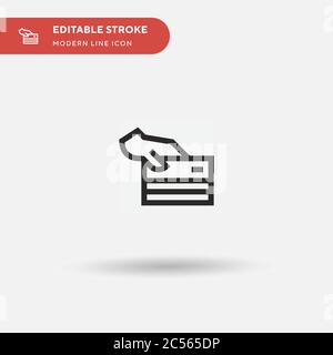 Card Payment Simple vector icon. Illustration symbol design template for web mobile UI element. Perfect color modern pictogram on editable stroke. Card Payment icons for your business project Stock Vector