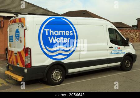 Thames Water, company, van, vehicle, England, UK, water companies, vans, vehicles Stock Photo