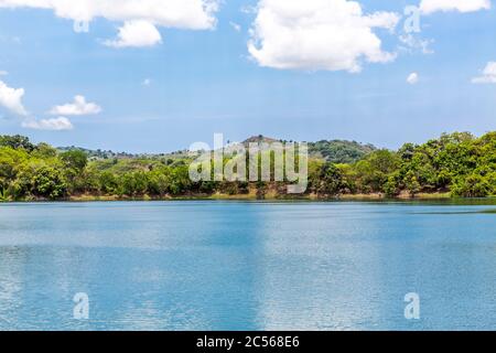 Lac Djabala, freshwater lake, Nosy Bé, Madagascar, Africa Stock Photo