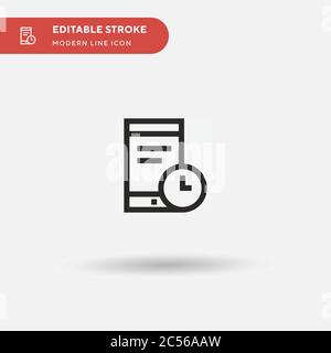 Testing Simple vector icon. Illustration symbol design template for web mobile UI element. Perfect color modern pictogram on editable stroke. Testing icons for your business project Stock Vector